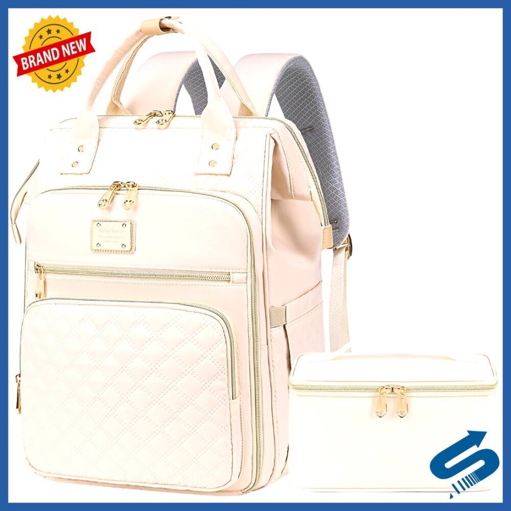 Laptop Backpack with Detachable Lunch Compartment, Travel Work Bag,